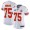 Chiefs #75 Darian Kinnard White Super Bowl LVII Patch Women's Stitched NFL Vapor Untouchable Limited Jersey