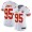 Chiefs #95 Chris Jones White Women's Super Bowl LV Bound Stitched NFL Vapor Untouchable Limited Jersey