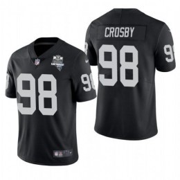 Men's Youth Women's Las Vegas Raiders #98 Maxx Crosby 2020 Inaugural Season Vapor Limited NFL Jersey Black