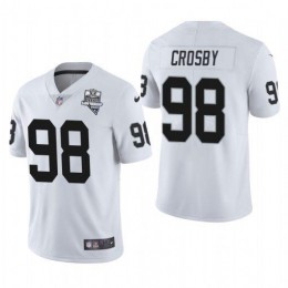Men's Youth Women's Las Vegas Raiders #98 Maxx Crosby 2020 Inaugural Season Vapor Limited NFL Jersey White