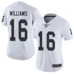 Las Vegas Raiders #16 Tyrell Williams White Women's Stitched NFL Vapor Untouchable Limited Jersey