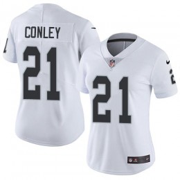 Las Vegas Raiders #21 Gareon Conley White Women's Stitched NFL Vapor Untouchable Limited Jersey