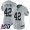 Las Vegas Raiders #42 Cory Littleton Silver Women's Stitched NFL Limited Inverted Legend 100th Season Jersey