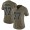 Las Vegas Raiders #77 Trent Brown Olive Women's Stitched NFL Limited 2017 Salute To Service Jersey