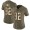 Las Vegas Raiders #92 P.J. Hall Olive/Gold Women's Stitched NFL Limited 2017 Salute to Service Jersey