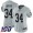 Raiders #34 Bo Jackson Silver Women's Stitched NFL Limited Inverted Legend 100th Season Jersey