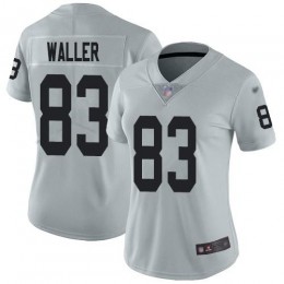 Raiders #83 Darren Waller Silver Women's Stitched NFL Limited Inverted Legend Jersey