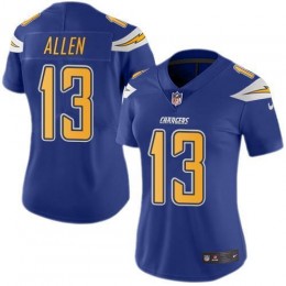 Chargers #13 Keenan Allen Electric Blue Women's Stitched NFL Limited Rush Jersey