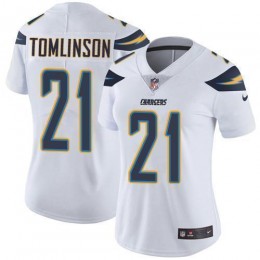 Chargers #21 LaDainian Tomlinson White Women's Stitched NFL Vapor Untouchable Limited Jersey