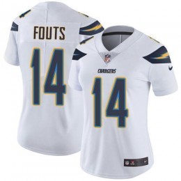 Los Angeles Chargers #14 Dan Fouts White Women's Stitched NFL Vapor Untouchable Limited Jersey