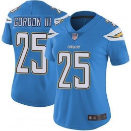 Los Angeles Chargers #25 Melvin Gordon III Electric Blue Alternate Women's Stitched NFL Vapor Untouchable Limited Jersey