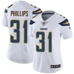 Los Angeles Chargers #31 Adrian Phillips White Women's Stitched NFL Vapor Untouchable Limited Jersey