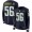 Los Angeles Chargers #56 Kenneth Murray Jr Navy Blue Team Color Women's Stitched NFL Limited Therma Long Sleeve Jersey