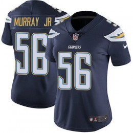 Los Angeles Chargers #56 Kenneth Murray Jr Navy Blue Team Color Women's Stitched NFL Vapor Untouchable Limited Jersey