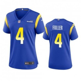 Los Angeles Los Angeles Rams #4 Jordan Fuller Women's Game NFL Jersey-Royal Womens
