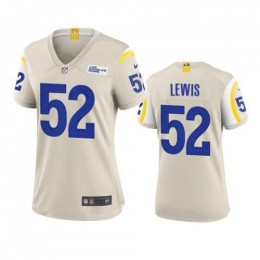 Los Angeles Los Angeles Rams #52 Terrell Lewis Women's Game NFL Jersey-Bone Womens