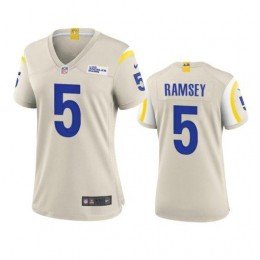 Los Angeles Rams #5 Jalen Ramsey Women's Game NFL Jersey-Bone
