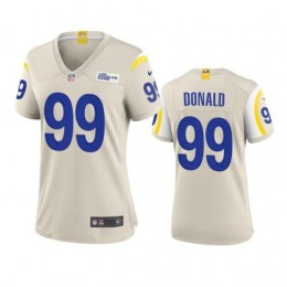 Los Angeles Rams #99 Aaron Donald Women's Game NFL Jersey-Bone