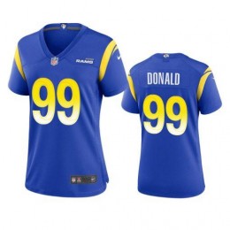 Los Angeles Rams #99 Aaron Donald Women's Game NFL Jersey-Royal