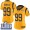 Rams #99 Aaron Donald Gold Super Bowl LIII Bound Women's Stitched NFL Limited Rush Jersey