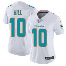 Dolphins #10 Tyreek Hill White Women's Stitched NFL Vapor Untouchable Limited Jersey