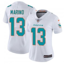 Dolphins #13 Dan Marino White Women's Stitched NFL Vapor Untouchable Limited Jersey