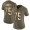 Miami Dolphins #75 Ereck Flowers Olive/Gold Women's Stitched NFL Limited 2017 Salute To Service Jersey