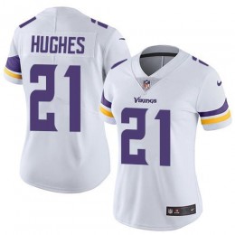 Minnesota Vikings #21 Mike Hughes White Women's Stitched NFL Vapor Untouchable Limited Jersey