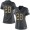 Minnesota Vikings #28 Adrian Peterson Black Women's Stitched NFL Limited 2016 Salute To Service Jersey