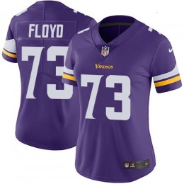 Minnesota Vikings #73 Sharrif Floyd Purple Team Color Women's Stitched NFL Vapor Untouchable Limited Jersey