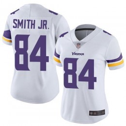Minnesota Vikings #84 Irv Smith Jr. White Women's Stitched NFL Vapor Untouchable Limited Jersey