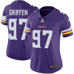 Minnesota Vikings #97 Everson Griffen Purple Team Color Women's Stitched NFL Vapor Untouchable Limited Jersey