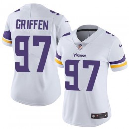 Minnesota Vikings #97 Everson Griffen White Women's Stitched NFL Vapor Untouchable Limited Jersey