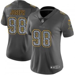 Minnesota Vikings #98 Linval Joseph Gray Static Women's Stitched NFL Vapor Untouchable Limited Jersey
