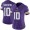 Vikings #10 Fran Tarkenton Purple Team Color Women's Stitched NFL Vapor Untouchable Limited Jersey