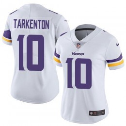Vikings #10 Fran Tarkenton White Women's Stitched NFL Vapor Untouchable Limited Jersey