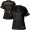 Vikings #18 Justin Jefferson Black Women's NFL Fashion Game Jersey