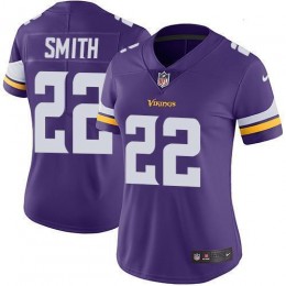 Vikings #22 Harrison Smith Purple Team Color Women's Stitched NFL Vapor Untouchable Limited Jersey