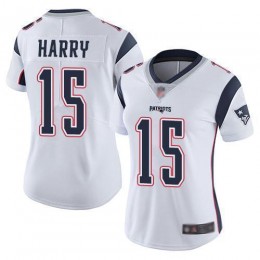 New England Patriots #15 N'Keal Harry White Women's Stitched NFL Vapor Untouchable Limited Jersey