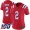 New England Patriots #2 Brian Hoyer Red Alternate Women's Stitched NFL 100th Season Vapor Untouchable Limited Jersey