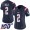 Patriots #2 Jalen Mills Navy Blue Women's Stitched NFL Limited Rush 100th Season Jersey