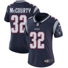 Patriots #32 Devin McCourty Navy Blue Team Color Women's Stitched NFL Vapor Untouchable Limited Jersey
