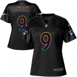 Patriots #9 Matt Judon Black Women's NFL Fashion Game Jersey