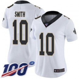 New Orleans Saints #10 Tre'Quan Smith White Women's Stitched NFL 100th Season Vapor Limited Jersey