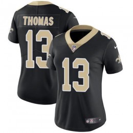 Saints #13 Michael Thomas Black Team Color Women's Stitched NFL Vapor Untouchable Limited Jersey
