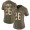 Giants #26 Saquon Barkley Olive/Gold Women's Stitched NFL Limited 2017 Salute To Service Jersey