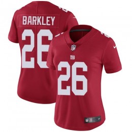 Giants #26 Saquon Barkley Red Alternate Women's Stitched NFL Vapor Untouchable Limited Jersey
