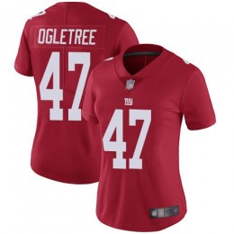 New York Giants #47 Alec Ogletree Red Alternate Women's Stitched NFL Vapor Untouchable Limited Jersey