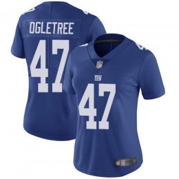 New York Giants #47 Alec Ogletree Royal Blue Team Color Women's Stitched NFL Vapor Untouchable Limited Jersey