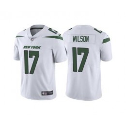 Men's Youth Women's New York Jets #17 Garrett Wilson 2022 White Vapor Untouchable Limited Stitched Jersey